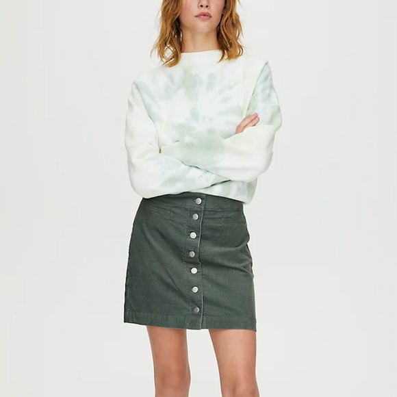 Aritzia Green Tie-Dye Sweatshirt - Picture 4 of 9
